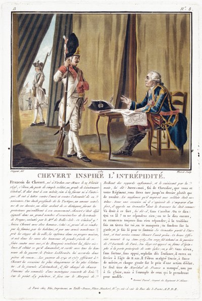 Francois Chevert (1695-1769) Inspires Courage, Engraved by Jean Baptiste Morret, 1789 by Antoine Louis Francois Sergent Marceau