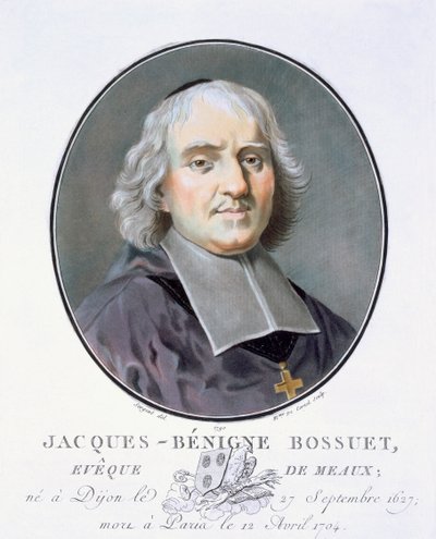 Jacques-Benigne Bossuet (engraving by Pierre Blin, 1786-92) by Antoine Louis Francois Sergent Marceau