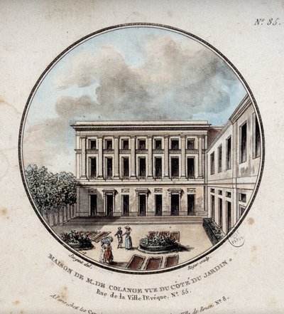 Maison de M. de Colange, view from the garden (rue Ville-l