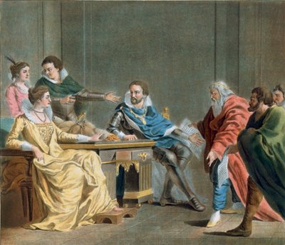 The Fieldmarshal of Brissac Distributes the Dowry of his Daughter to the Quartermasters of the Army, 1788 by Antoine Louis Francois Sergent Marceau