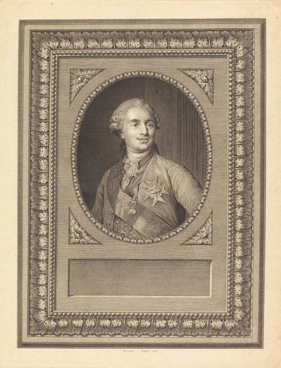 Louis XVI, King of France by Antoine Louis Romanet after Joseph Siffred Duplessis