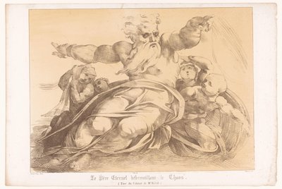 The creation of the earth from chaos by God by Antoine Maurin