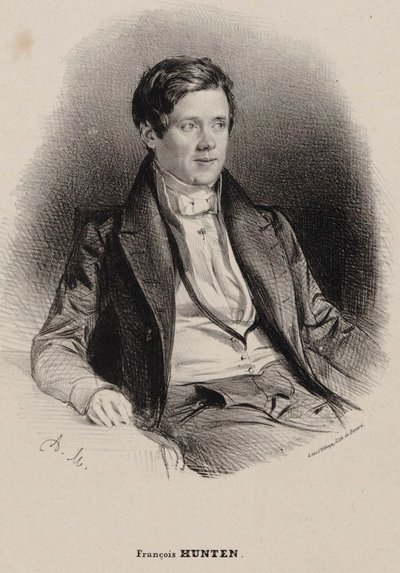 Portrait of the Pianist and Composer Franz Hünten 1793-1878 by Antoine Maurin