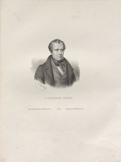 Portrait of the Writer James Fenimore Cooper, c. 1840 by Antoine Maurin