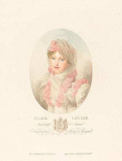 Marie-Louise, Empress of the French by Antoine Maxime Monsaldy after Jean Baptiste Isabey