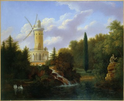 Windmill at the Folie-Beaujon in Paris by Antoine Patrice Guyot