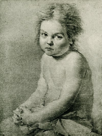 Nature Study for a Naked and Seated Girl by Antoine Pesne