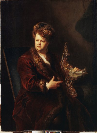 Portrait of the Jeweler Johann Melchior Dinglinger by Antoine Pesne