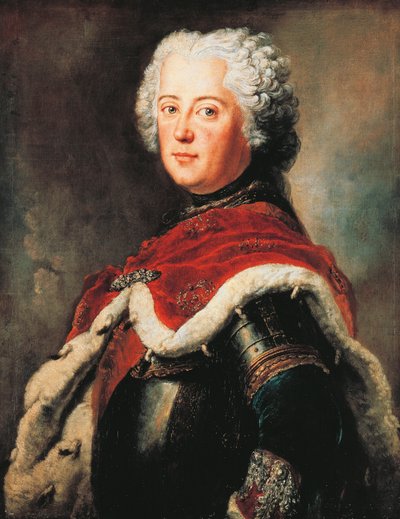 Portrait of Frederick II of Brandenburg, known as the Great by Antoine Pesne