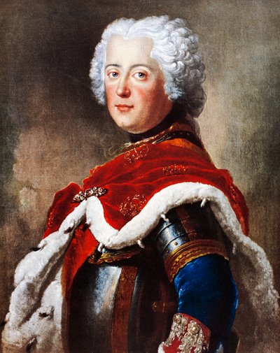 Portrait of Frederick II of Hohenzollern, known as Frederick the Great by Antoine Pesne