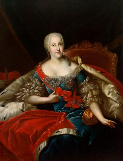 Portrait of Johanna-Elizabeth, Electress of Anhalt-Zerbst by Antoine Pesne