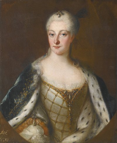 Portrait of Henriette Maria of Brandenburg-Schwedt, 1702-1782 by Antoine Pesne School
