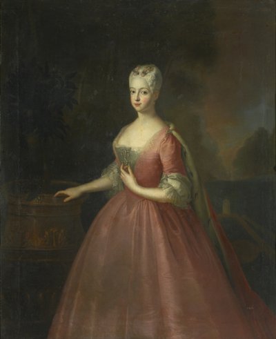 Portrait of Princess Friederike Luise of Prussia, Margravine of Brandenburg-Ansbach by Antoine Pesne School