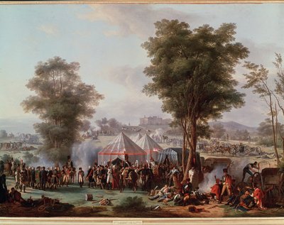 Bivouac of Emperor Napoleon I, Near the Castle of Ebersberg in Austria by Antoine Pierre Mongin