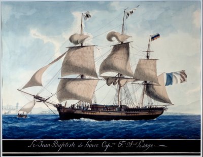 Le Jean - Baptiste du Havre, in the Harbor of Marseille by Antoine Roux
