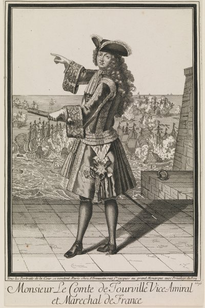 Monsieur Le Comte de Tourville Vice-Amiral et Marechal de France by Antoine Trouvain
