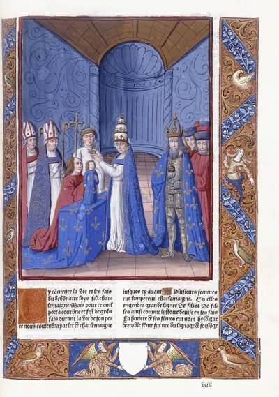Coronation of Louis the Pious by Antoine Verard