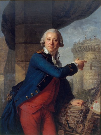 Portrait of Henri Masers de Latude 1725-1805 by Antoine Vestier