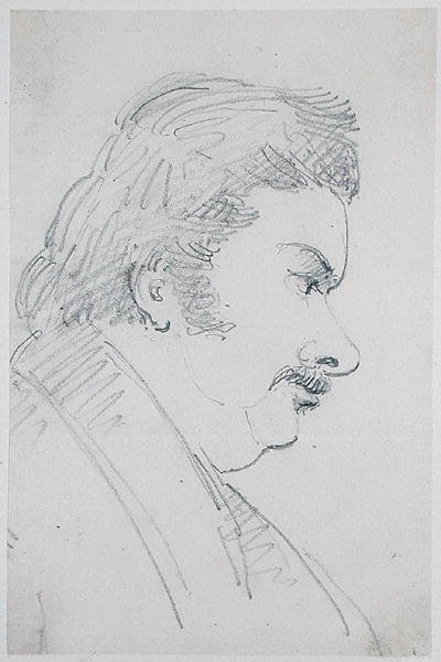 Portrait of Honore de Balzac by Antoine Vestier