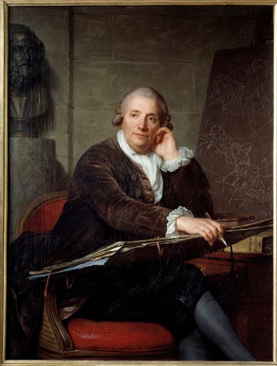 Portrait of the Painter Gabriel Francois Doyen (1726-1806) by Antoine Vestier