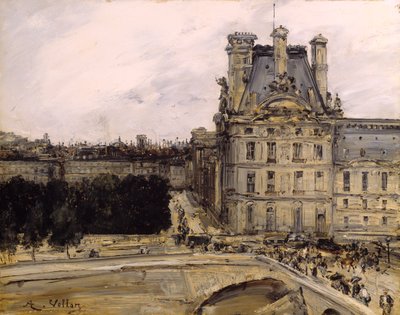 A Corner of the Louvre by Antoine Vollon