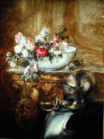 Still Life of a Bowl of Flowers by Antoine Vollon