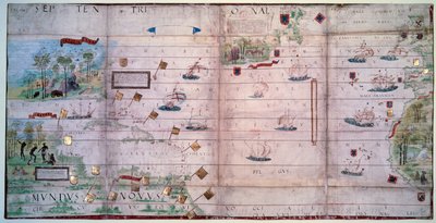 Map of the North Atlantic Ocean by Antoine de Hollande