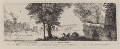 River Landscape with an Angler by Antoine de Marcenay de Ghuy