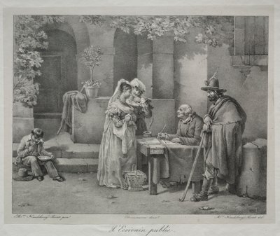 The Public Writer by Antoinette Cecile Hortense Lescot Haudebourt
