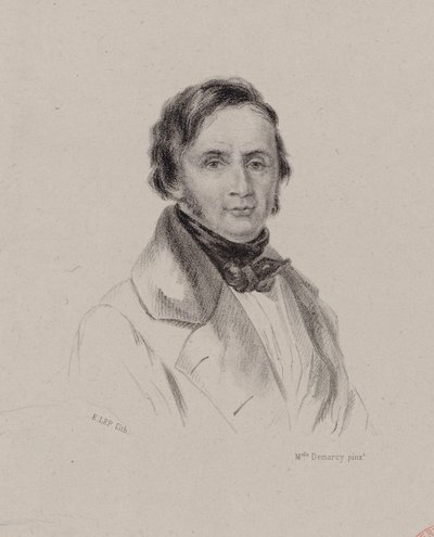 Portrait of Pianist and Composer Joseph Bernard Woets by Antoinette Louise Demarcy