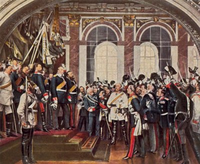 Proclamation of the Emperor in Versailles by Anton Alexander von (after) Werner
