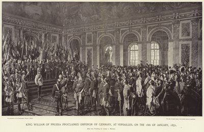 King William of Prussia proclaimed Emperor of Germany by Anton Alexander von Werner