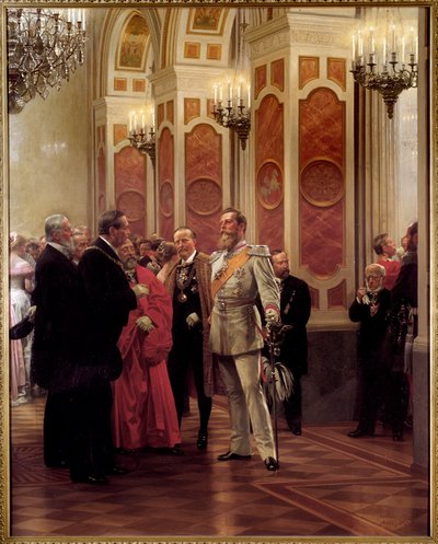 The Kronprinz William of Prussia at the Court Ball by Anton Alexander von Werner
