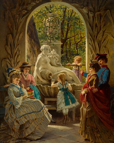 Pavilion to the Fair Spring in Schoenbrunn by Anton Ebert