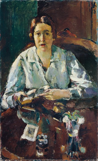 Lady in White Blouse (First Wife of the Artist) by Anton Faistauer
