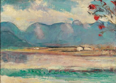 Pinzgau Landscape with the Steinernes Meer, circa 1916 by Anton Faistauer