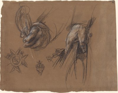 Hands Holding a Sword and a Tricorn by Anton Graff