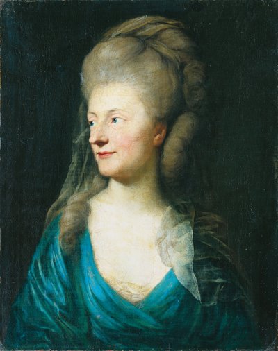 Portrait of Johanna Henriette Louise Countess of Bestucheff-Rumin, née von Carlowitz (1717-1787) by Anton Graff