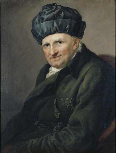 Propst Johann Joachim Spalding in a Housecoat by Anton Graff