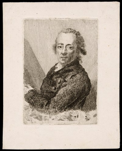 Self-Portrait Before an Easel by Anton Graff