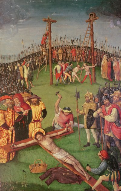 Christ Being Nailed to the Cross, from Scenes from the Life of Christ by Anton Henkel