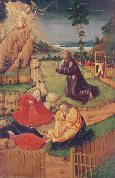 Jesus in the Garden of Olives, from Scenes from the Life of Christ by Anton Henkel