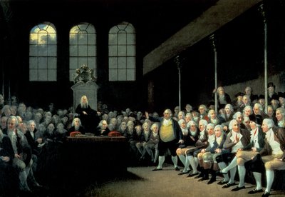 Charles James Fox Addressing the House of Commons During the Pitt Ministry by Anton Hickel