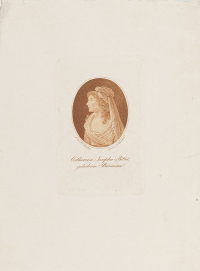 Portrait of Katharina Josepha Ritter, née Baumann by Anton Karcher