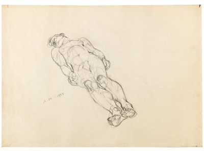 Reclining Male Nude 1933 by Anton Kolig