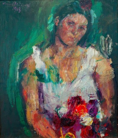 Portrait of the Wife by Anton Kolig