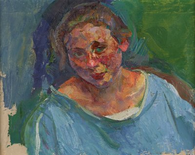 Portrait of Hilde Stühler-Herzmansky by Anton Kolig