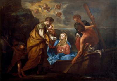 The Flight to Egypt by Anton Maria Piola