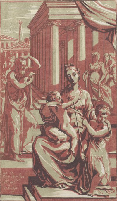 The Virgin and Child with Saint John the Baptist by Anton Maria Zanetti