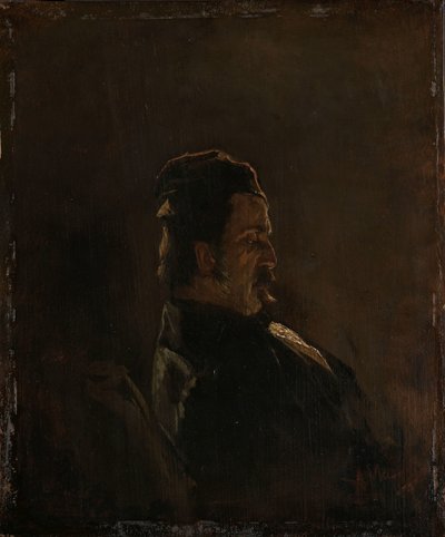 Portrait of Pieter Frederik van Os, Painter by Anton Mauve (signed by artist)